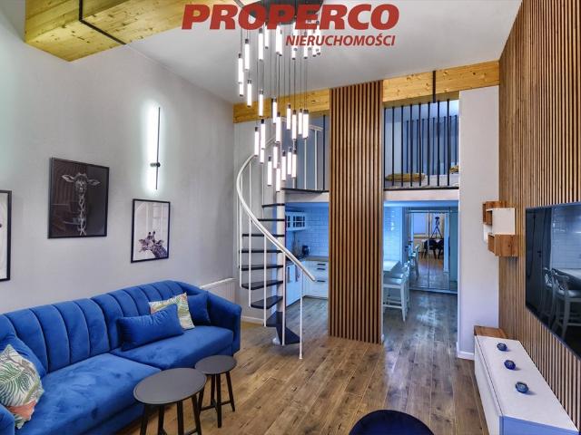 Nowoczesny loft z antresolą, pełne wyposażenie
