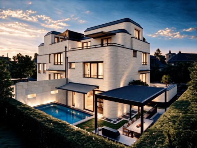 Kilchbergs Split Level Highlight Spektakuläres Luxus Haus mit Pool, Fitness & Smart Home