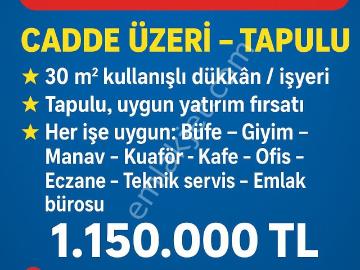 Kilis Cadde Üzeri Satılık Dükkan