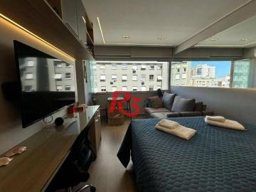 Kitnet, 28 m² venda por R$ 480.000,00 ou aluguel por R$ 3.590,02/mês Embaré Santos/SP