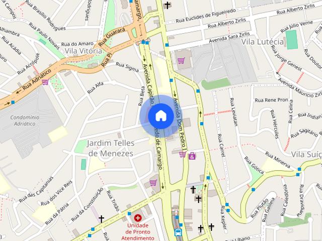 Kitnet com para alugar, 30 m² por R$ 900/mês Vila Luzita Santo André/SP
