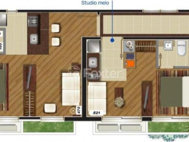 Kitnet / JK / Studio, 1 dormitórios, 48 m², em Floresta
