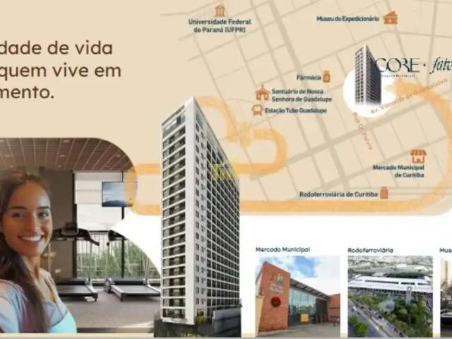 Kitnet / Stúdio para Venda em Curitiba/PR Centro 1 Quartos