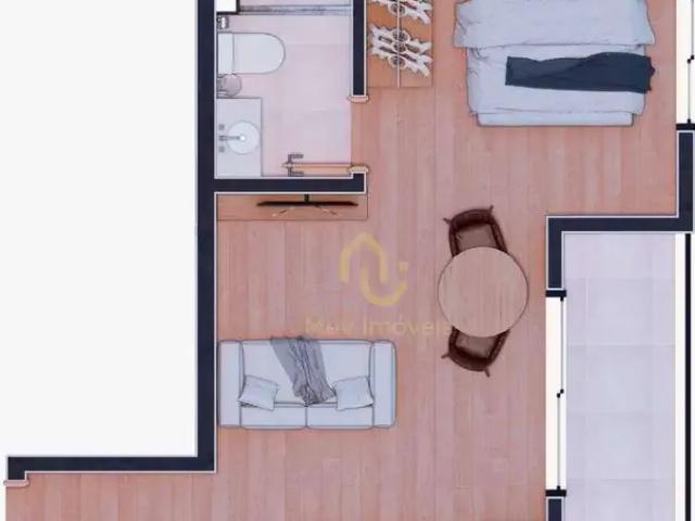 Kitnet / Stúdio para Venda em Curitiba/PR Lindóia 1 Quartos
