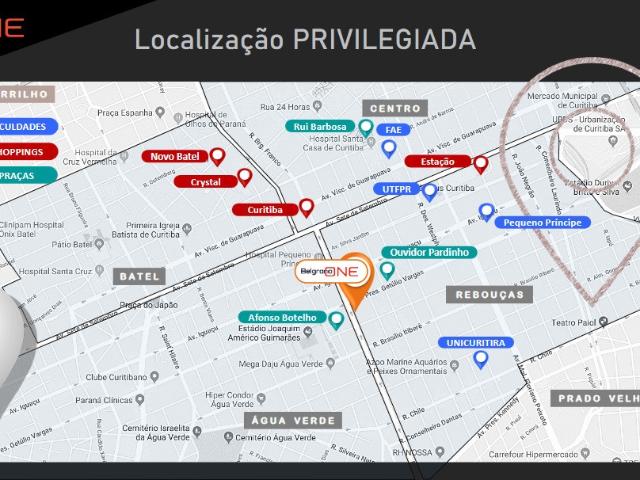 Kitnet / Stúdio para Venda em Curitiba/PR Rebouças 1 Quartos