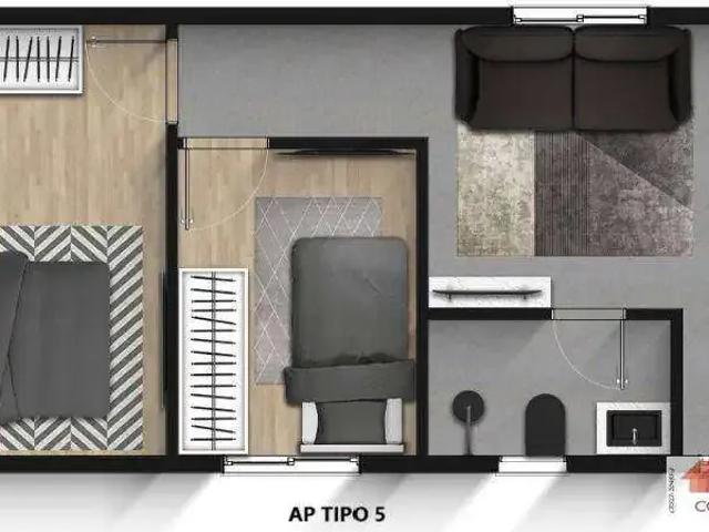 Kitnet / Stúdio para Venda em São Paulo/SP Itaim Paulista 2 Quartos