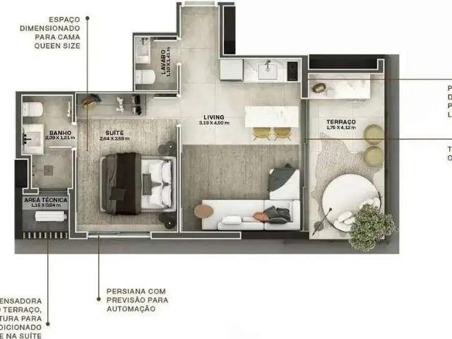 Kitnet / Stúdio para Venda em São Paulo/SP Paraíso 1 Quartos