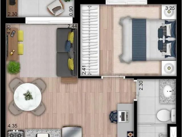 Kitnet / Stúdio para Venda em São Paulo/SP Paraisópolis 1 Quartos