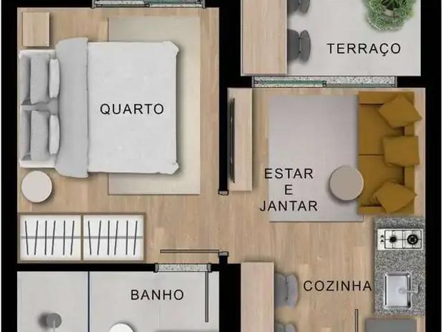 Kitnet / Stúdio para Venda em São Paulo/SP Vila Paulo Silas 1 Quartos