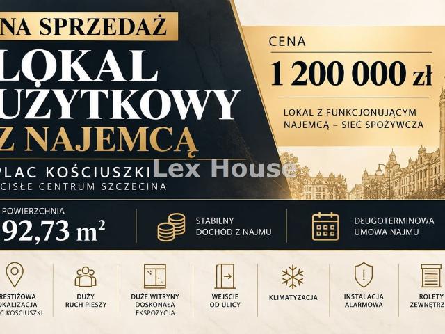 Komercyjne lokal na sprzedaż, Szczecin, Centrum