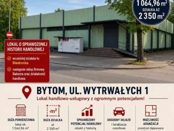 Komercyjne lokal na wynajem, Bytom, Bobrek