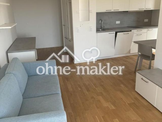 Komfort 1 Zimmer Neubau Apartment nahe S Bahnhof Springpfuhl: Rückzugsort Balkon oder Dachterrasse