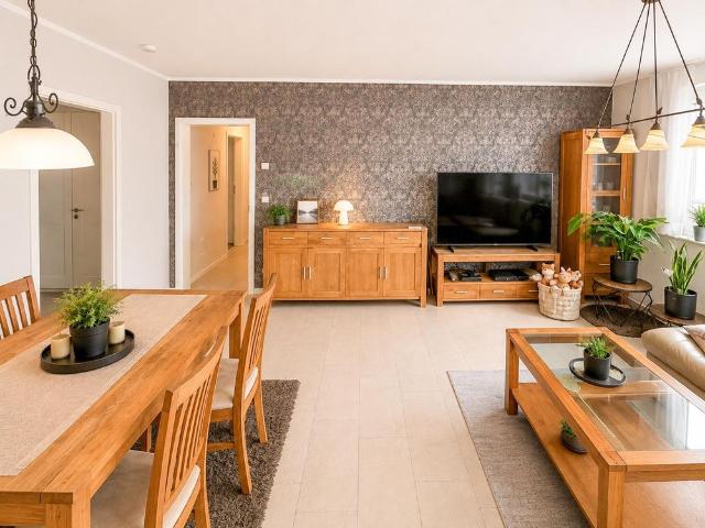 Komfortabel und ebenerdig – der Schritt vom Haus in die Wohnung mit Terrasse, Garten & Stellplatz