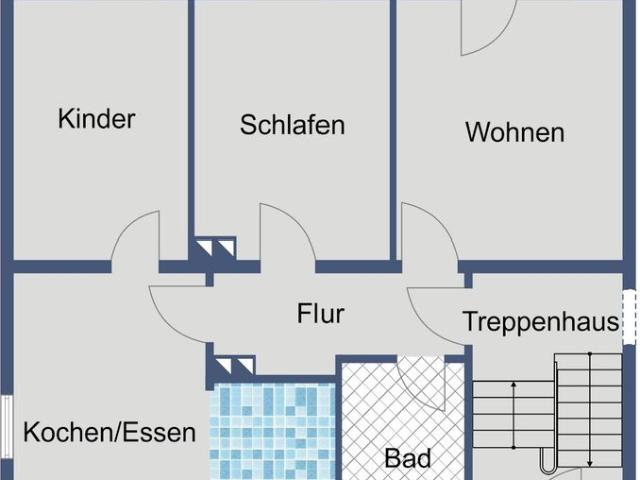 Komfortable 3 Zimmer Wohnung mit Wohnküche und Balkon!