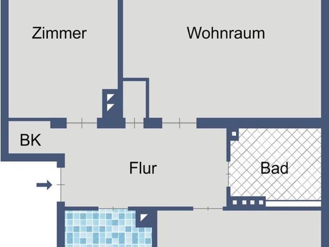 Komfortable 3 Zimmer Wohnung mit Balkon und Keller im 3. Obergeschoss