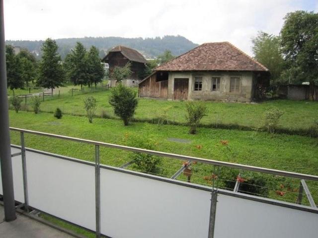 Komfortable Wohnung mit Blick auf Bauernhaus und Gurten