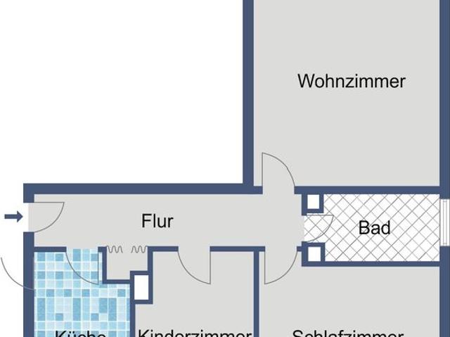 Komfortable Erdgeschosswohnung mit Balkon in Dreieich!