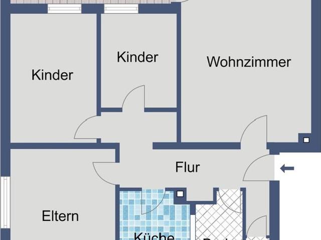 Komfortable Familienwohnung im 1. Obergeschoss in Marburg Richtsberg