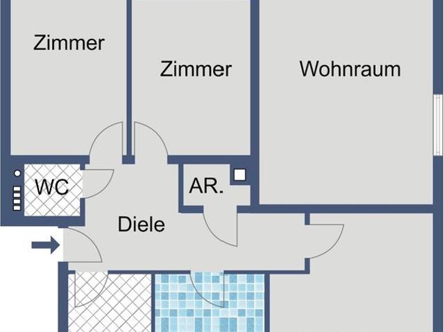 Komfortable Familienwohnung mit Balkon in Offenbach Lauterborn