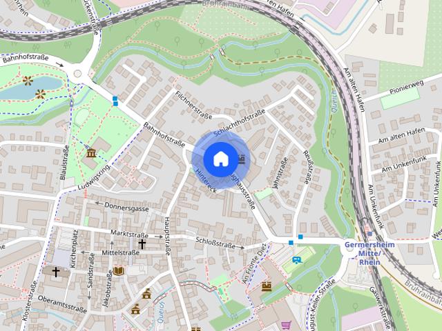 Komfortables 1,5 Zimmer Appartement mit Balkon im EG in Germersheim