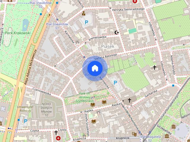 Komfortowy apartament 70m2, 2 pokoje, centrum Krakowa, blisko Rynku