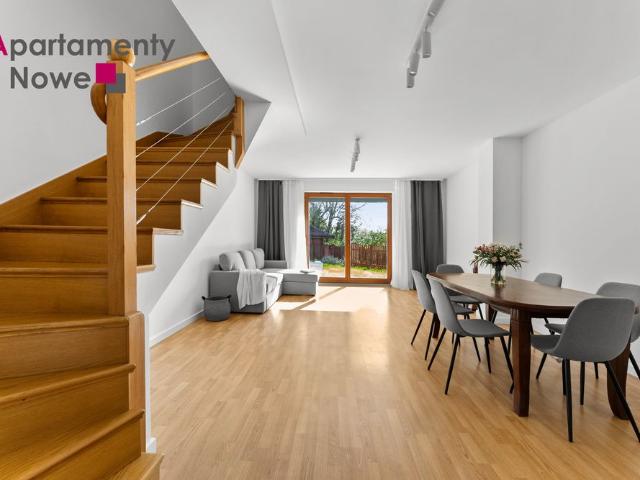Komfortowy, 3 poziomowy segment 126,42 m² z ogrodem i garażem – Zielonki, ul. Galicyjska
