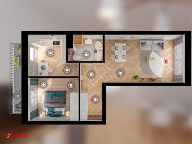 Komfortowe 2 pokojowe mieszkanie 50,49 m² Garby z komórką