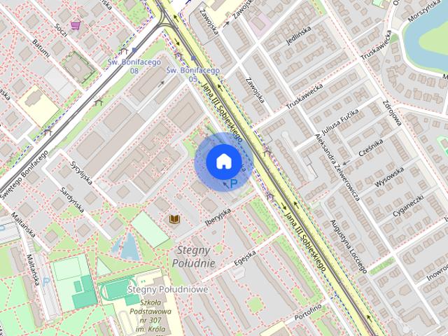 Komfortowe 3 pok. z osobną kuchnią | Mokotów – ul. Egejska | 56,9 m² |