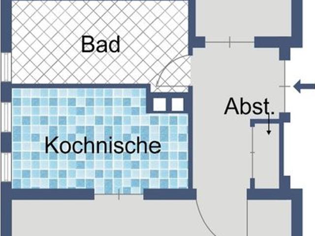 Kompakt & gut geschnitten: 2 Zimmer mit Badewanne!