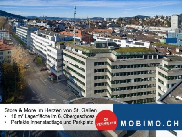 Kompakt & zentral 18 m² Lagerraum im Herzen von St. Gallen