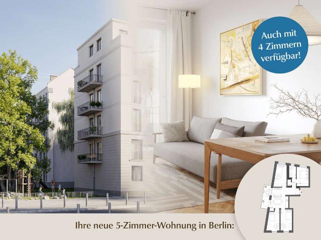 Kompakte 5 Zimmer Residence mit Balkon an Park & Panke