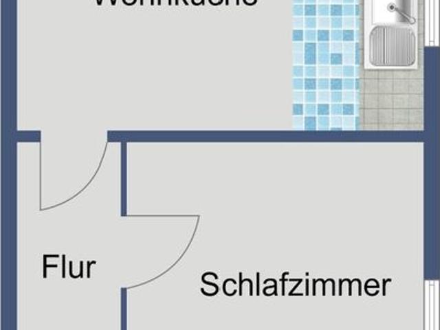 Kompakte 2 Zimmer Mietwohnung mit zusätzlichem Kellerstauraum