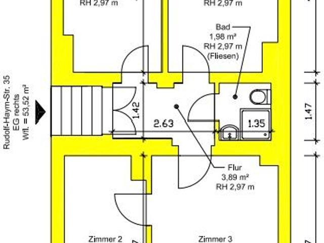 Kompakte 3 Raum Wohnung in zentraler Lage! Wohnen in der südlichen Innenstadt von Halle