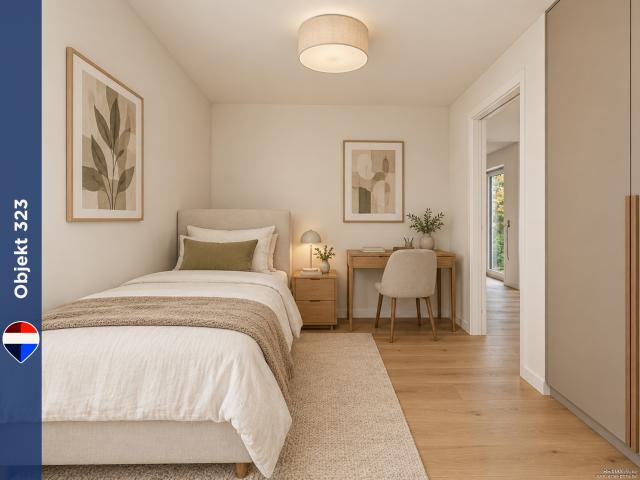 Kompakter 2 Zimmer Neubau | Terrasse & Garten