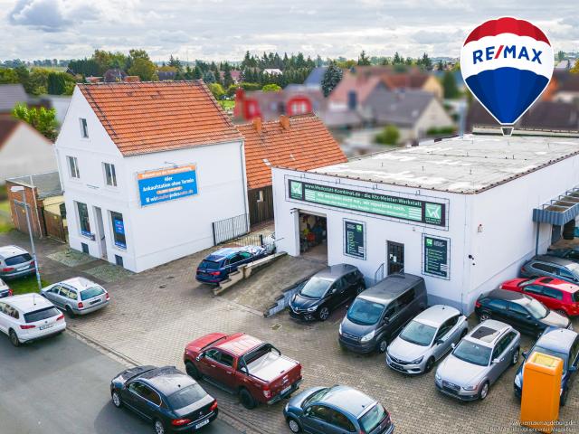 Kompaktes Gewerbeareal mit Wohnoption – ideal für Handwerk, Handel oder DL in Hillersleben