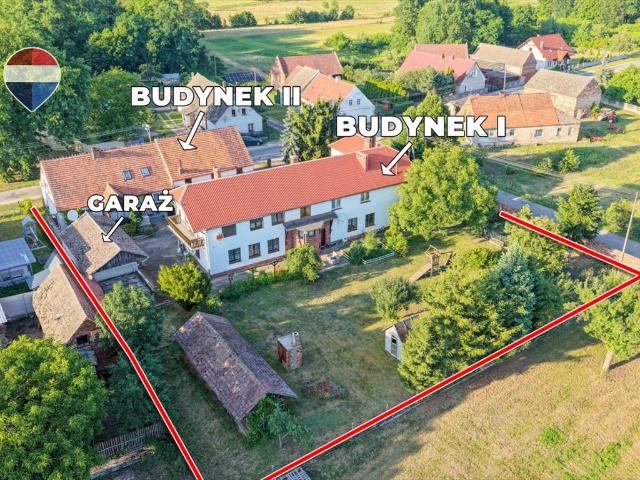 Kompleks 3 budynków 589 m² z ogrodem i wędzarnią