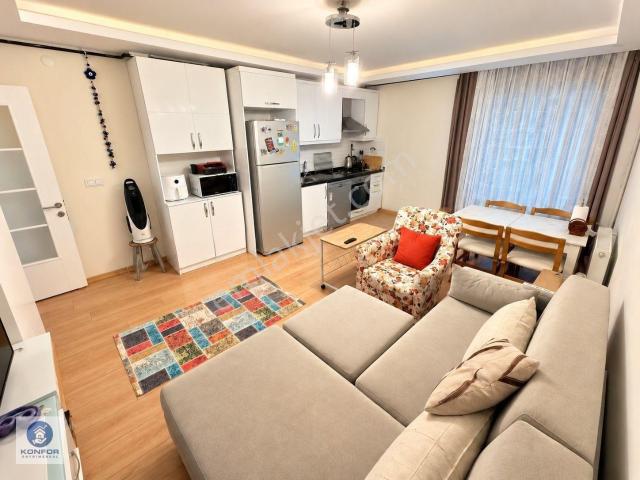 █ Konfor █ İdealtepe Marmaraya 550m | Eşyalı Geniş Tip 1+1