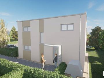 Königstetten: Neubau Einfamilienhaus Haus 6 der GED Niedrigstenergiehaus Siedlung Gartenglück KÖNIGSTETTEN