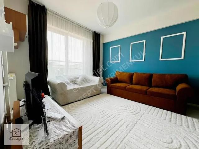 Konsept'den Üni. Yakını eşyalı klimalı arakat Kiralık 1+1 Daire