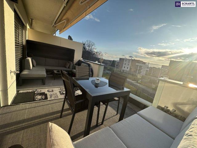 Koffer auspacken und einziehen! Exklusive möblierte Dachterrassenwohnung mit Designermöbeln und privatem Seezugang