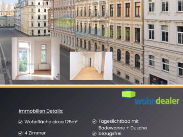 Koffer packen & einziehen: Hochwertig kernsanierte 4 Zimmer Altbau Wohnung direkt am Friedenspark!