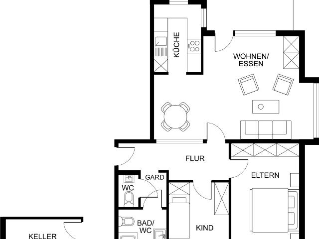 Kohlscheid – Gut vermietete 3 Zimmer Wohnung mit Garten