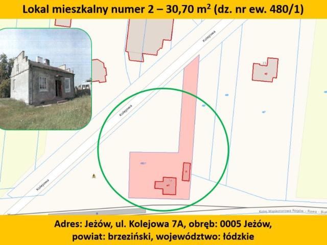 Kolejowa 30,70 m², Jeżów