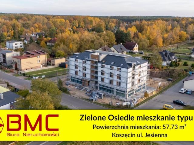 Nowoczesne 3 pokojowe mieszkanie z balkonem i garażem