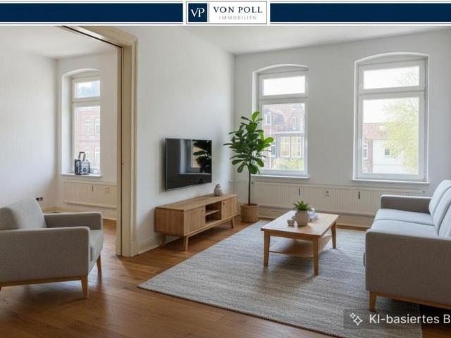 Klassischer Altbau nach Kernsanierung mit Balkon