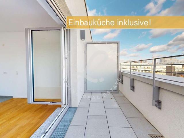 KLEYERS | Lichtdurchflutete 2 Zi. Wohnung mit Skylineblick & kl. Dachterrasse