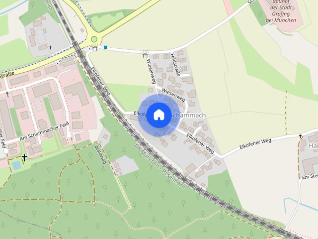 Klein und Fein als Single Wohnung mit Einbauküche und Naturblick in Grafing Schammach frei ab 1.9.2026