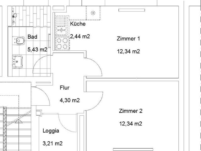 Klein aber fein, 2 ZKB mit Loggia!