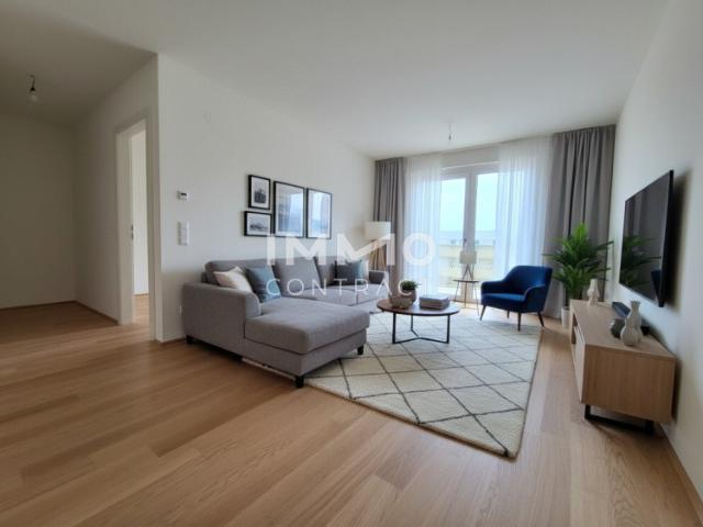 Erstbezug mit Weitblick: Moderne 2 Zimmer Wohnung mit Westbalkon im naturnahen Hirschfeld