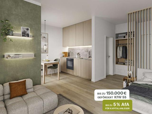 Klein, hoch hinaus: 1 Zimmer Apartment mit Balkon und Anlegerstärke